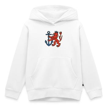 Düsseldorf Lion - Sweat Premium à capuche enfant bio - blanc - Devant - AI Model Kid Female (0cm)