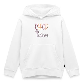 CHOR LEITUNG SINGEN CHORLEITERIN - Kinder Premium Organic Hoodie - Weiß - Vorne - AI Model Kid Female (0cm)