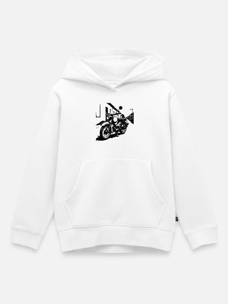Zweitakt-Legende Oststyle - Kinder Premium Organic Hoodie - Weiß
