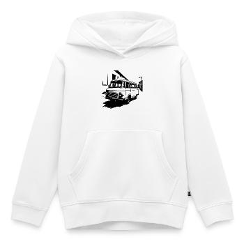 Transport-Kult Ostklassiker - Kinder Premium Organic Hoodie - Weiß - Vorne - AI Model Kid Female (0cm)