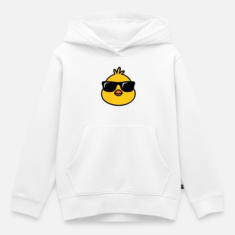 Chick'n'Cool - Kids Premium Organic Hoodie - white