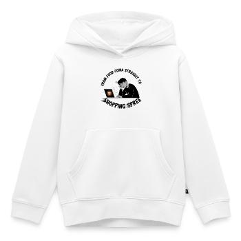 Virée shopping du Black Friday - Sweat Premium à capuche enfant bio - blanc - Devant - AI Model Kid Female (0cm)