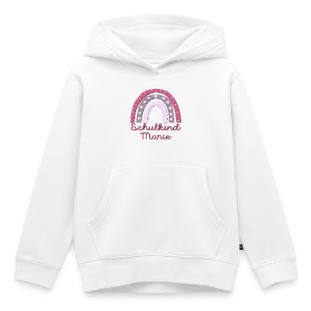 SCHULANFANG SCHULKIND MARIE - Kinder Premium Organic Hoodie - Weiß - Vorne - AI Model Kid Female (0cm)