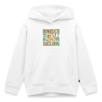 ZUKUNFT DEMOKRATIE - Kinder Premium Organic Hoodie - Weiß - Vorne - AI Model Kid Female (0cm)