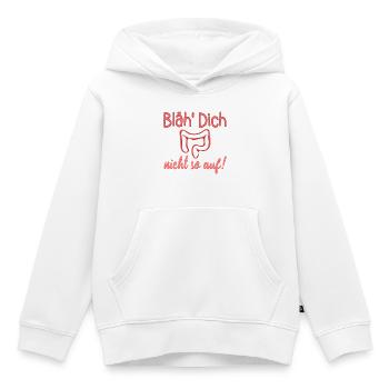 AUFGEBLÄHT - DARM REIZDARM - Kinder Premium Organic Hoodie - Weiß - Vorne - AI Model Kid Female (0cm)