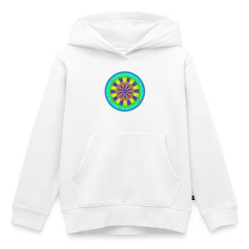 Dartboard Rainbow - Kids Premium Organic Hoodie - white - Front - AI Model Kid Female (0cm)