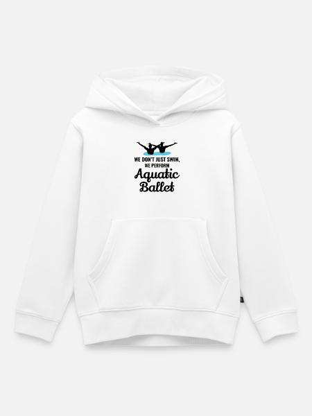 Synchronschwimmen - Kinder Premium Organic Hoodie - Weiß
