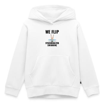 Humorvolle Beine Ertrinken Synchronschwimmen - Kinder Premium Organic Hoodie - Weiß - Vorne - AI Model Kid Female (0cm)