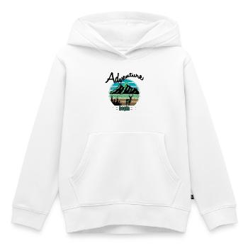 Berge und Wildnis - Kinder Premium Organic Hoodie - Weiß - Vorne - AI Model Kid Female (0cm)