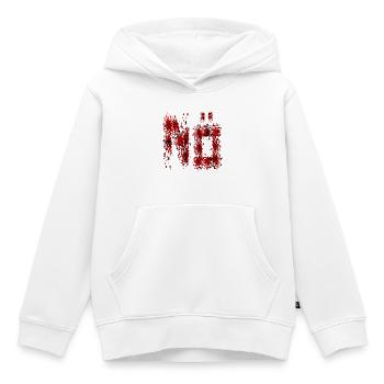 HALLOWEEN BLUTFLECKEN BLUT NEIN - Kinder Premium Organic Hoodie - Weiß - Vorne - AI Model Kid Female (0cm)