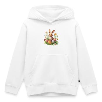 Osterhase - Kinder Premium Organic Hoodie - Weiß - Vorne - AI Model Kid Female (0cm)