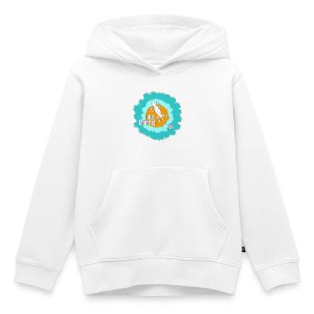 Baleares Gecko Illustration - Kinder Premium Organic Hoodie - Weiß - Vorne - AI Model Kid Female (0cm)