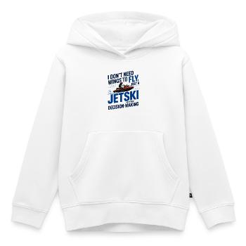 Extremes Jetskifahren Humor Wassersport - Kinder Premium Organic Hoodie - Weiß - Vorne - AI Model Kid Female (0cm)