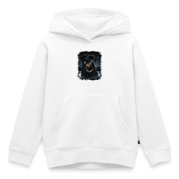 Rottweiler Dog - Kids Premium Organic Hoodie - white - Front - AI Model Kid Female (0cm)