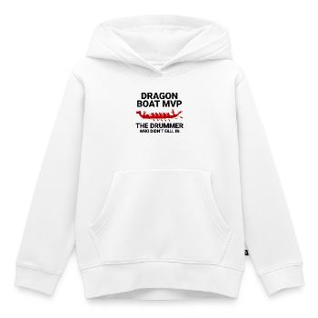 Drachenboot-Trommler - Kinder Premium Organic Hoodie - Weiß - Vorne - AI Model Kid Female (0cm)