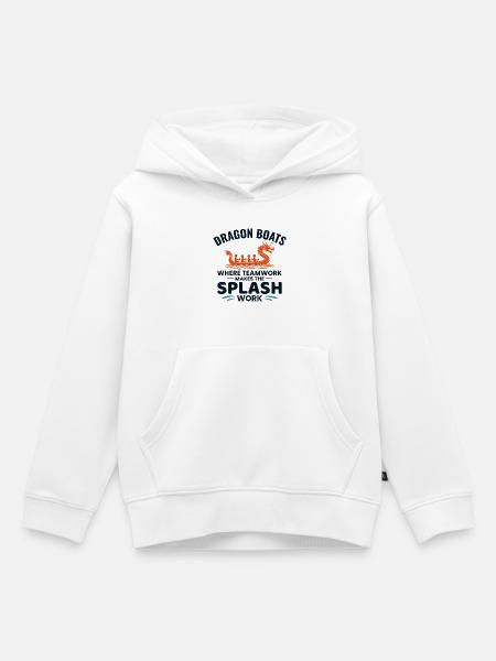 Drachenboot-Rennmannschaft - Kinder Premium Organic Hoodie - Weiß