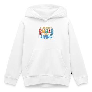 Dentalkeramik Artistik - Kinder Premium Organic Hoodie - Weiß - Vorne - AI Model Kid Female (0cm)