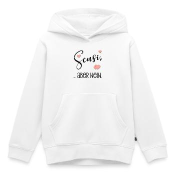 GERMAN ITALIAN SORRY NO HEART - Kids Premium Organic Hoodie - white - Front - AI Model Kid Female (0cm)