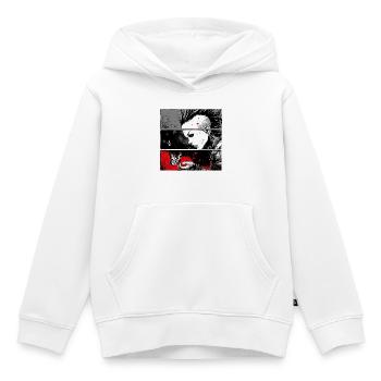 Punkrock Mädchen beobachtet Schmetterling - Kinder Premium Organic Hoodie - Weiß - Vorne - AI Model Kid Female (0cm)