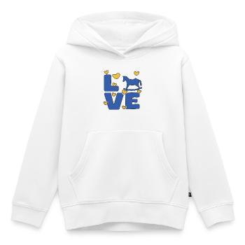 SCHAUKELPFERDE PFERDE - Kinder Premium Organic Hoodie - Weiß - Vorne - AI Model Kid Female (0cm)