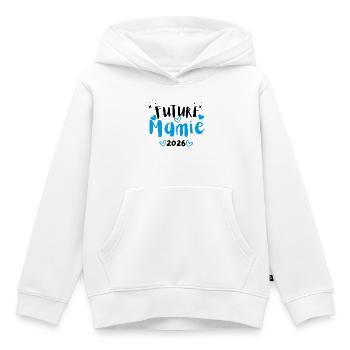 Zukünftige Oma 2026 - Kinder Premium Organic Hoodie - Weiß - Vorne - AI Model Kid Female (0cm)