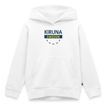 Kiruna Arktis Emblem - Kinder Premium Organic Hoodie - Weiß - Vorne - AI Model Kid Female (0cm)