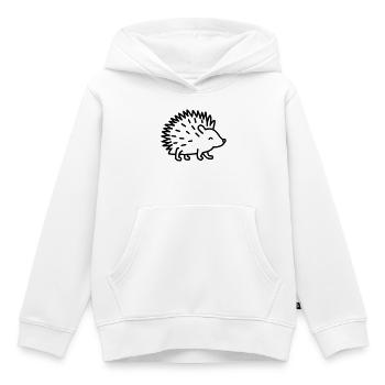 Stachelschwein - Kinder Premium Organic Hoodie - Weiß - Vorne - AI Model Kid Female (0cm)