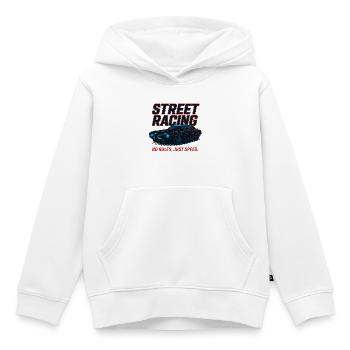 Street Racing – Keine Regeln, nur Geschwindigkeit - Kinder Premium Organic Hoodie - Weiß - Vorne - AI Model Kid Female (0cm)
