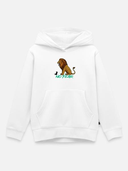 Keine Angst - Kinder Premium Organic Hoodie - Weiß
