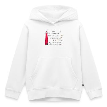 My anchorage Schiermonnikoog, hand drawing - Kids Premium Organic Hoodie - white - Front - AI Model Kid Female (0cm)