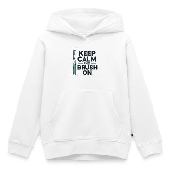Zahntechniker Getriebe Getriebe Design - Kinder Premium Organic Hoodie - Weiß - Vorne - AI Model Kid Female (0cm)