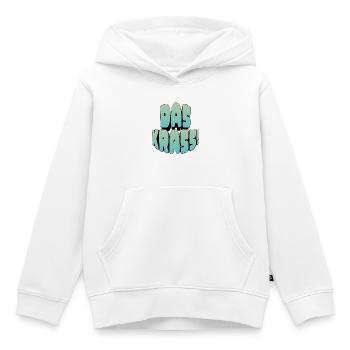 DAS KRAsS! - Kinder Premium Organic Hoodie - Weiß - Vorne - AI Model Kid Female (0cm)