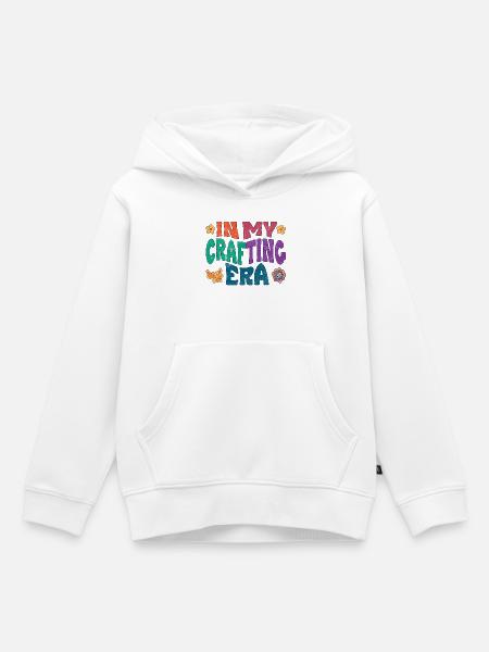 In my crafting era - Kinder Premium Organic Hoodie - Weiß