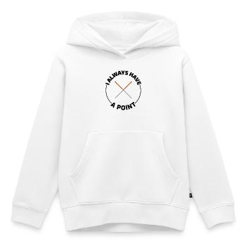 Praticien agréé en MTC Expert Précision - Sweat Premium à capuche enfant bio - blanc - Devant - AI Model Kid Female (0cm)