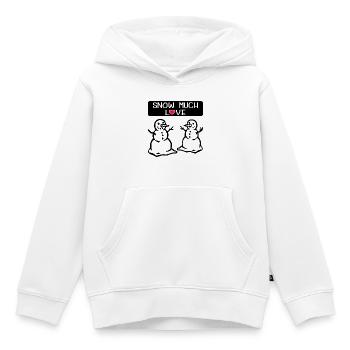 Snowman Love Winter Christmas - Kids Premium Organic Hoodie - white - Front - AI Model Kid Female (0cm)