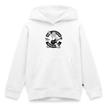 High Voltage Rock'N'Roll Guitarist - Kids Premium Organic Hoodie - white - Front - AI Model Kid Female (0cm)