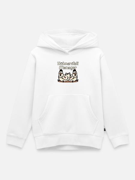 Weihnachten Hühnerstall Manager - Kinder Premium Organic Hoodie - Weiß
