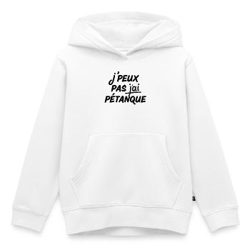 Pétanque, Pétanque-Fan, Bowler - Kinder Premium Organic Hoodie - Weiß - Vorne - AI Model Kid Female (0cm)