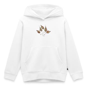 leaves - Kids Premium Organic Hoodie - white - Front - AI Model Kid Female (0cm)