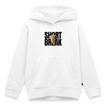 Short Break - Kinder Premium Organic Hoodie - Weiß - Vorne - AI Model Kid Female (0cm)