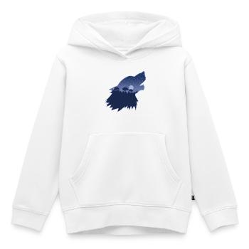 The call of the forest - Kids Premium Organic Hoodie - white - Front - AI Model Kid Female (0cm)