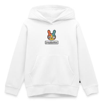 Bunny 67: Trendsetter - Kinder Premium Organic Hoodie - Weiß - Vorne - AI Model Kid Female (0cm)