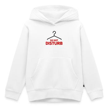 Do Not Disturb Hanger Saying Humor - Kids Premium Organic Hoodie - white - Front - AI Model Kid Female (0cm)