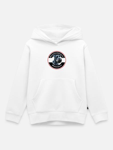 Riesenschnauzer Schutzhund Emblem - Kinder Premium Organic Hoodie - Weiß