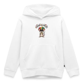 Carnival Mouse Cologne Carnival Mouse - Kids Premium Organic Hoodie - white - Front - AI Model Kid Female (0cm)