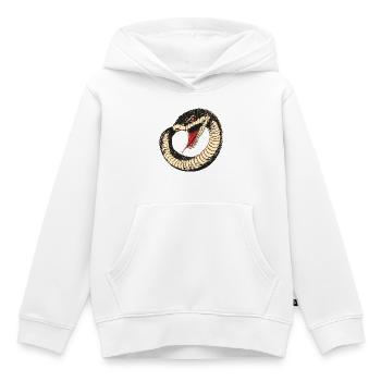 Serpent - Sweat Premium à capuche enfant bio - blanc - Devant - AI Model Kid Female (0cm)