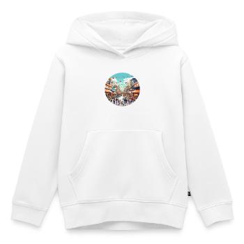 Ballonfest Straßenszene - Kinder Premium Organic Hoodie - Weiß - Vorne - AI Model Kid Female (0cm)