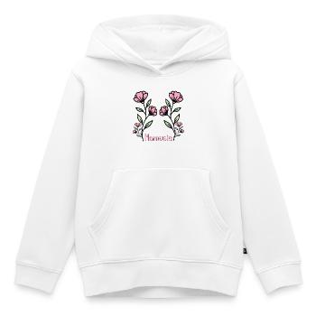 Mommy Flowers - Kids Premium Organic Hoodie - white - Front - AI Model Kid Female (0cm)