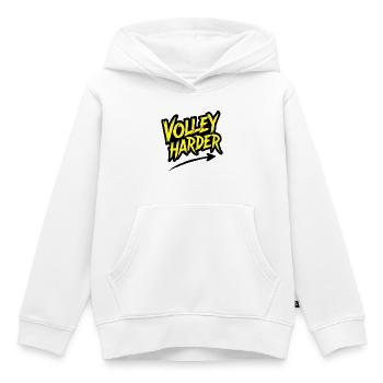 Volley Plus Padel Tennis Puissance Dire - Sweat Premium à capuche enfant bio - blanc - Devant - AI Model Kid Female (0cm)