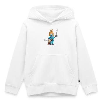 Ugo - the great remote control / - Kids Premium Organic Hoodie - white - Front - AI Model Kid Female (0cm)
